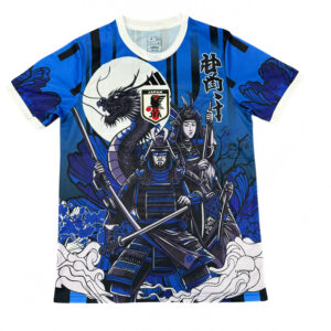 maillot japon dragon samouraï bleu
